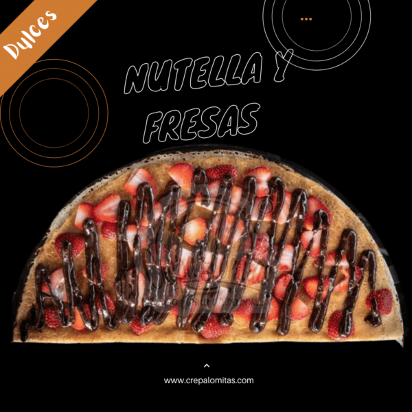 Crepa de nutella y fresas